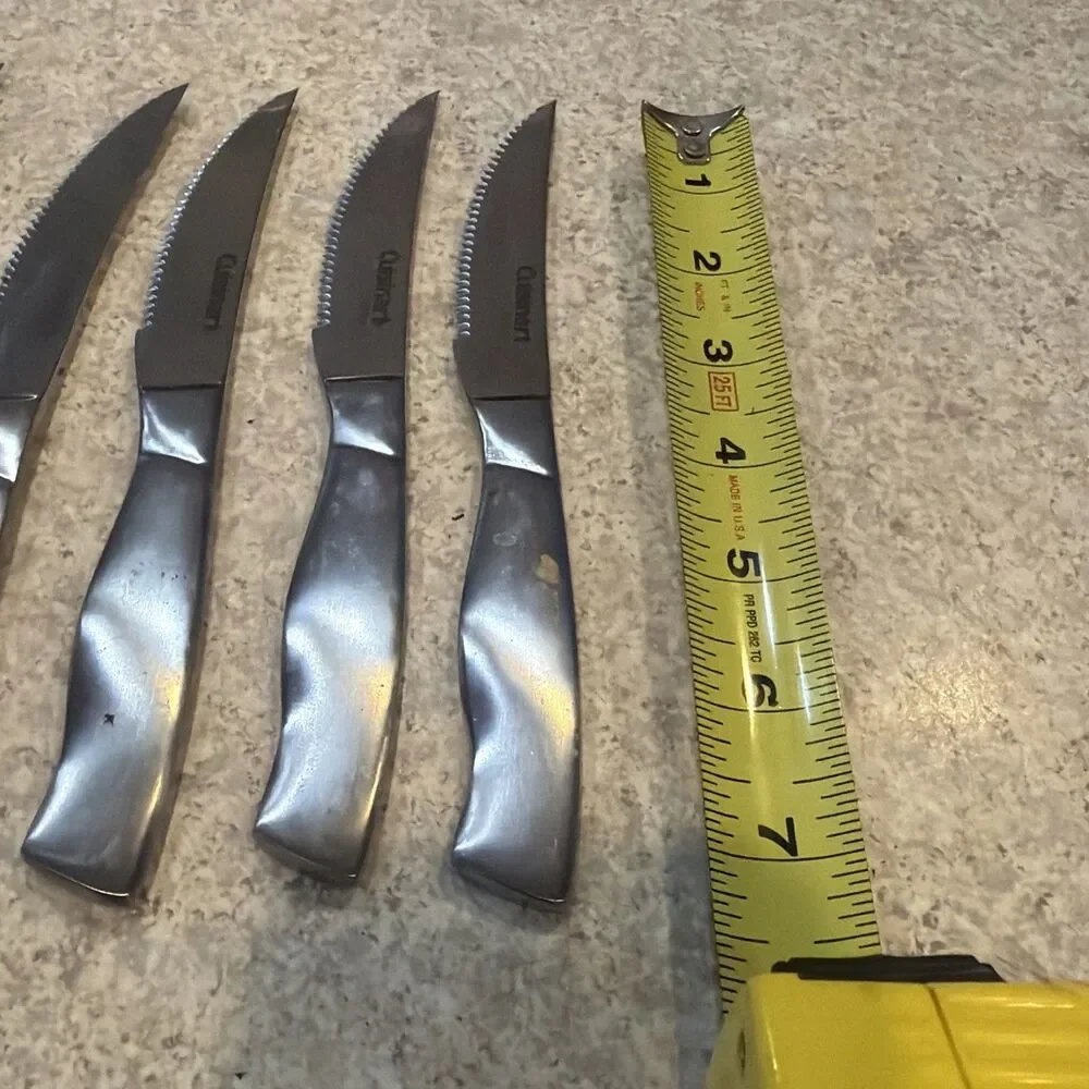 Cuisinart Classic Stainless Steel Serrated Steak Knife Set 6pc + Utility Knife